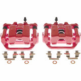 Power Stop 17-19 Nissan Leaf Rear Red Calipers - Pair - S6696