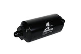 Aeromotive In-Line Filter - (AN-6 Male) 10 Micron Fabric Element Bright Dip Black Finish - 12347
