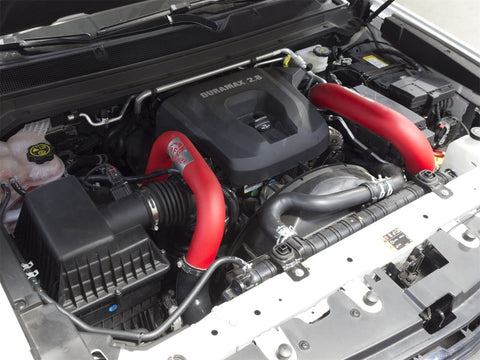 aFe BladeRunner 2.5in Red IC Tube Hot Side w/ Coupling & Clamp Kit 2016 GM Colorado/Canyon 2.8L - 46-20268-R