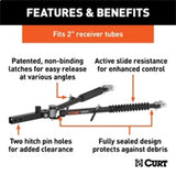 RockJock Curt Rambler Steel RV Tow Bar 7500lbs 2in Shank - RJ-70001