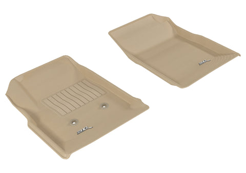 3D MAXpider 2015-2020 Chevrolet/GMC Colorado/Canyon Crew Cab Kagu 1st Row Floormat - Tan - L1CH06711502
