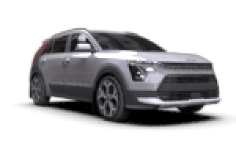 Rally Armor 23-25 Kia Niro SG2 Black UR Mud Flap White Logo - MF21-UR-BLK-WH