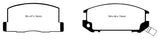 EBC 85-90 Toyota MR2 1.6 Redstuff Rear Brake Pads - DP3602C