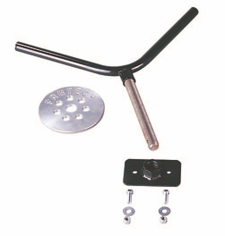 Fabtech Universal Spare Tire Flat Mount - Black - FTT10001BK