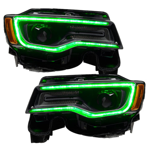 Oracle 1421 Jeep Grand Cherokee Dynamic Headlight DRL Upgrade Kit ColorSHIFT Dynamic - 1284-332