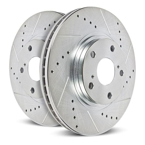 Power Stop 20-21 Audi e-tron Sportback Rear Drilled & Slotted Rotor (Pair) - EBR1695XPR