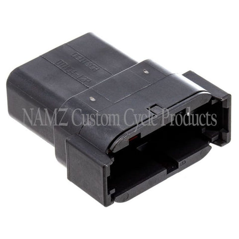 NAMZ Deutsch DTM 12-Position Receptacle w/12 Stamped Terminals & Wedgelock - Black (HD 74109-98BK) - MDR-12B