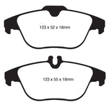EBC 12-14 Mercedes-Benz C250 (W204) 1.8 Turbo Redstuff Rear Brake Pads - DP31990C