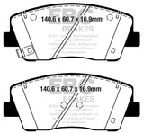 EBC 2019+ Genesis G70 2.0T Yellowstuff Front Brake Pads - DP42358R