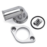 Edelbrock Waterneck SBC/BBC 90-Degree Two-Piece Cast Swivel Polished - 4818