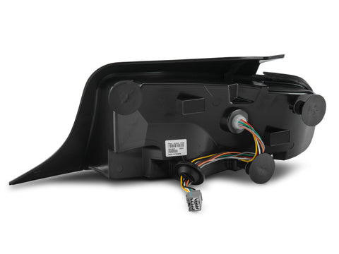 Raxiom 10-12 Ford Mustang Vector V2 LED Tail Lights - Gloss Black Housing (Clear Lens) - 405839