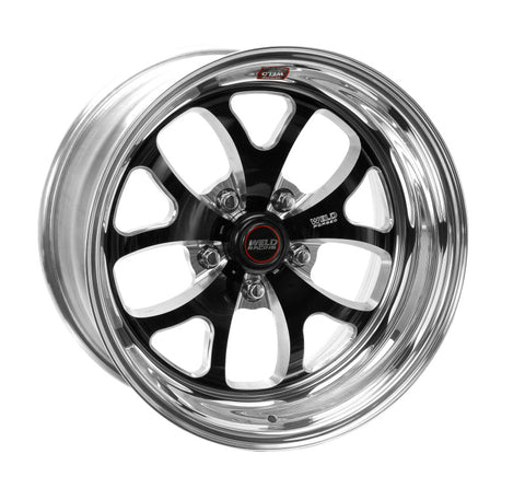 Weld S76 17x10 / 5x4.75 BP / 8.3in. BS Black Wheel (Medium Pad) - Non-Beadlock - 76MB7100B83A