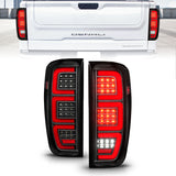 ANZO 19-23 GMC Sierra 1500/2500HD/3500HD Black Replacement Full LED Bar Tail Light - 311459