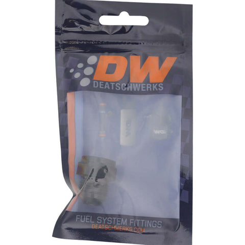 DeatschWerks 6AN Female Flare to 8AN Male Flare Expander - Anodized Matte Black - 6-02-0220-B