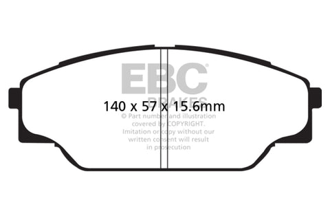 EBC 93-98 Toyota T100 Pick Up 1 Ton 2WD Greenstuff Front Brake Pads - DP61713