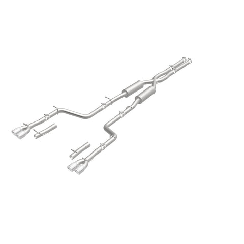 MagnaFlow Cat-Back, SS, 2.5in, Quad Split Rear 3.5in Tip 2015 Dodge Challenger 3.6L V6 - 19217