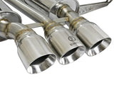 aFe Takeda 3in 304 SS Cat-Back Exhaust w/ Tri-Polished Tips 17-18 Honda Civic Type R L4 2.0L (t) - 49-36623-P