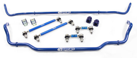 SuperPro 2018 Kia Stinger Base Front / Rear 24mm F/18mm Rear Adjustable Sway Bar and Link Set - RCSTING0100KIT