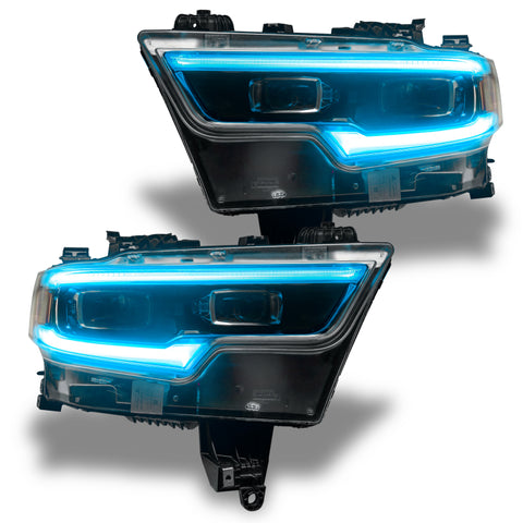 Oracle 19-21 RAM 1500 Headlight DRL Kit Projector LED - RGBW+A w/ Simple Controller - 1448-504