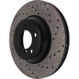 StopTech 07-13 BMW 3 Series Cryo Drilled Sport Left Front Rotor - 128.34093CL