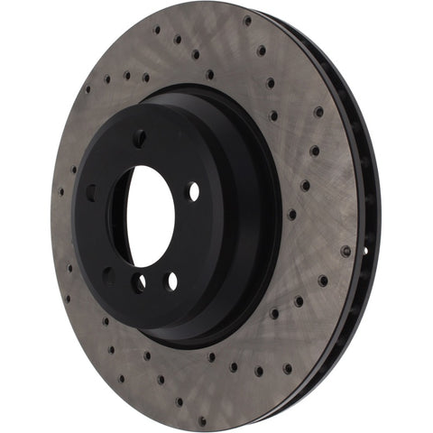 StopTech 07-13 BMW 3 Series Cryo Drilled Sport Left Front Rotor - 128.34093CL