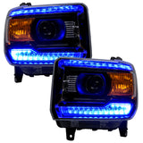 Oracle 14-15 GMC Sierra Headlight DRL Upgrade Kit - ColorSHIFT w/o Controller - 2450-334