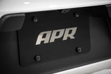 APR License Plate - Silver Logo/Black Plate - A1000015