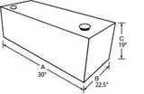 Tradesman Aluminum Rectangular Liquid Storage Tank (55 Gallon Capacity) - Black - 73155
