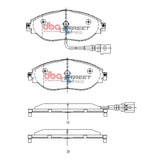 DBA 16-21 Volkswagen Golf (Mk VII) Street Series Front Brake Pads - DB8849SS