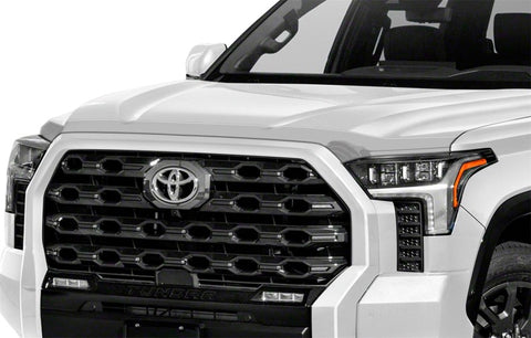 AVS 22-23 Toyota Tundra CC/CrewMax & 2023 Sequoia Aeroskin Low Profile Hood Shield - Chrome - 622294