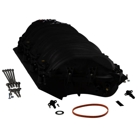 FAST LSXR 102MM Rect Port Intake Manifold - Black w/ 102MM Big Mouth Billet Throttle Body (Kit) - 146102B-KIT