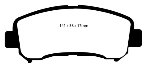 EBC 14+ Nissan Juke 1.6 Turbo Nismo RS Greenstuff Front Brake Pads - DP21954