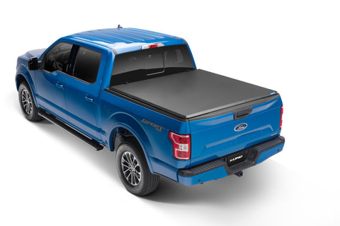 Lund 99-17 Ford F-250 Super Duty Styleside (6.8ft. Bed) Hard Fold Tonneau Cover - Black - 969352