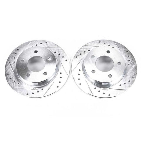 Power Stop 04-13 Mazda 3 Rear Evolution Drilled & Slotted Rotors - Pair - JBR1114XPR