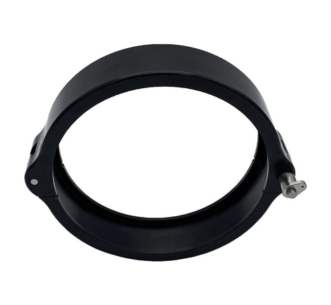 Granatelli 3.0in Dual Seal Clamshell Clamp - Aluminum Black - 318530CS