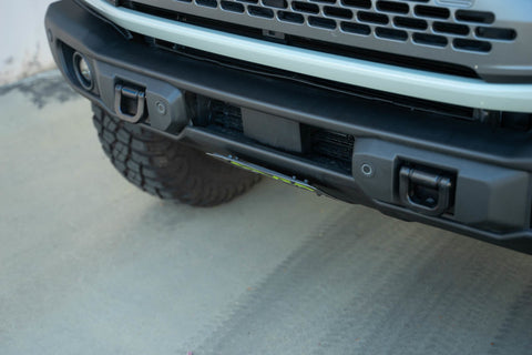 DV8 Offroad 2021 Ford Bronco Capable Bumper Slanted Front License Plate Mount - LPBR-05