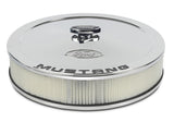 Ford Racing Air Cleaner Kit - Chrome w/Mustang Emblem - 302-361