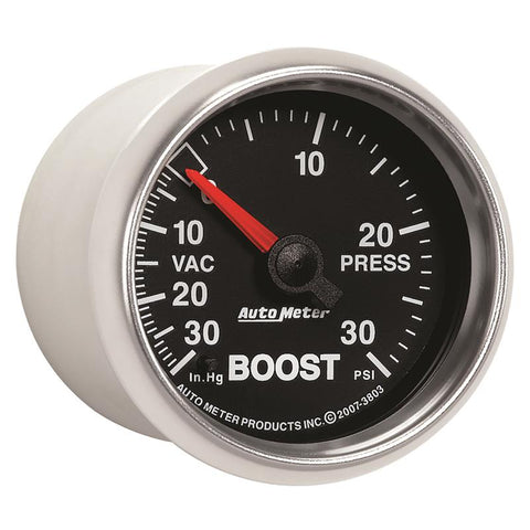 Autometer GS 52mm 30 In Hg.-Vac/30 PSI Mechanical Vacuum/Boost Gauge - 3803