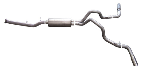Gibson 07-10 Chevrolet Silverado 2500 HD LT 6.0L 3in Cat-Back Dual Extreme Exhaust - Aluminized - 5632