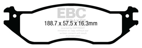 EBC 04-07 Ford Econoline E150 4.6 Yellowstuff Front Brake Pads - DP43002R