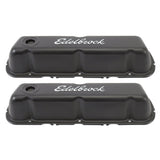 Edelbrock Valve Cover Signature Series Ford 260-289-302-351W CI V8 Black - 4603