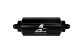 Aeromotive In-Line Filter - (AN-6 Male) 10 Micron Microglass Element Bright Dip Black Finish - 12345