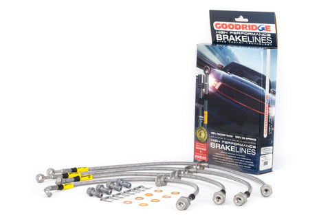 Goodridge 12-13 Honda Civic (Si Models) / 13 Acura ILX 2.4L Lrg Disc SS Brake Lines - 20028