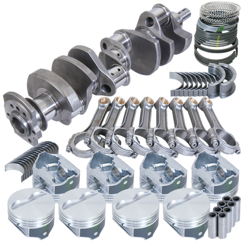 Eagle Chevy 350 2 Pc Seal Balanced Rotating Assembly 3.75in Crank 5.700in I-Beam Rod 4.060in Piston - B15454E060