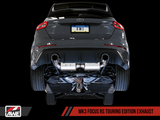 AWE Tuning Ford Focus RS Touring Edition Cat-back Exhaust- Non-Resonated - Chrome Silver Tips - 3015-32088