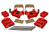 Energy Suspension 73-84 K5 Blazer 4WD Fullsize Red Complete Motor&Trans Mount Set Zinc Finish - 3.1124R