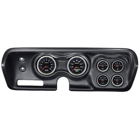 Autometer Cobalt 71-74 Charger/ GTX/ Road Runner Dash Kit 6pc Tach/MPH/Fuel/Oil/WTMP/Volt - 7030-CB