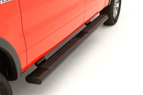 Lund 07-17 Chevy Silverado 1500 Ext. Cab 6in. Oval Straight Black Nerf Bars - Black - 22268068