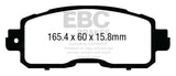EBC 13+ Nissan Altima 2.5 (L33) Sedan Ultimax2 Front Brake Pads - UD1650