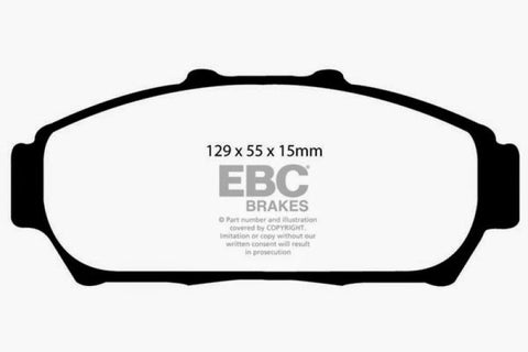 EBC 94-01 Acura Integra 1.8 Yellowstuff Front Brake Pads - DP41206R